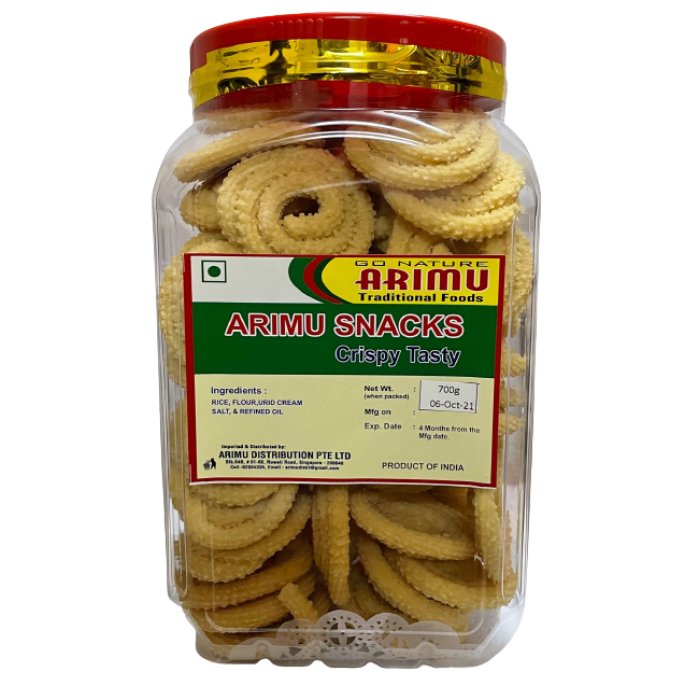 ARIMU ASSORTED SNACKS JAR - BUTTER MURUKKU 