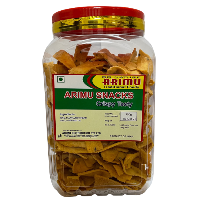 ARIMU ASSORTED SNACKS JAR - RIBBON  MURUKKU