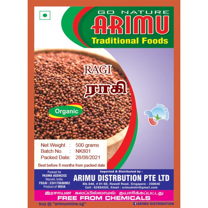 ARIMU ORGANIC FINGERMILLET - 500G