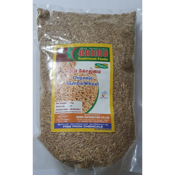 ARIMU ORGANIC WHOLE SAMBA WHEAT  1KG